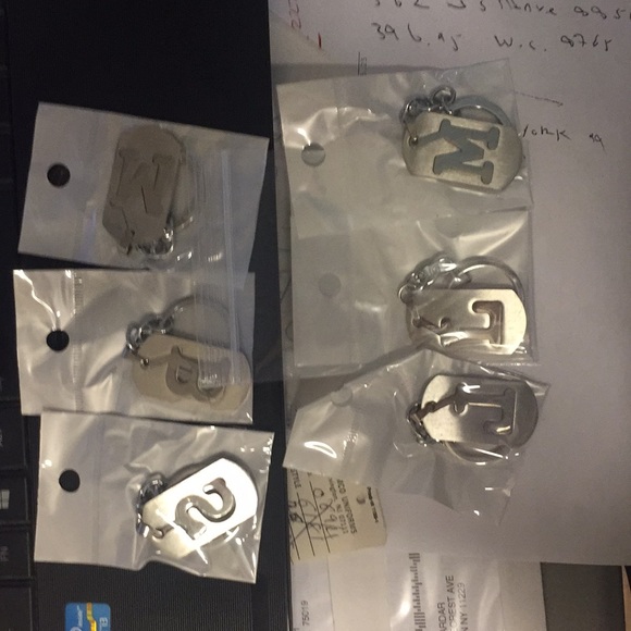 stainless steel metal keychain ev letter avail - Picture 8 of 8